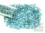 Size 6-0 Seed Beads - Transparent Silver Lined Light Aqua